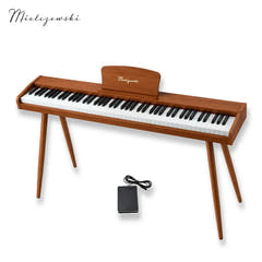 Mielczewski Canzonetta digitalpiano med ben, ljus mahogny