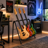 Hardman gitarrstativ för 3 gitarrer, hopfällbart