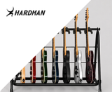 Hardman gitarrstativ för 7 gitarrer, hopfällbart