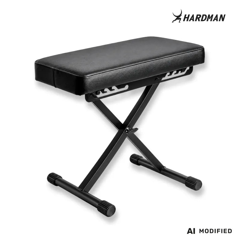 Hardman SB006 hopfällbar pianopall, svart, upp till 150 kg