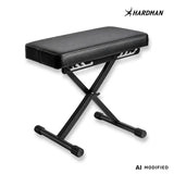 Hardman SB006 hopfällbar pianopall, svart, upp till 150 kg