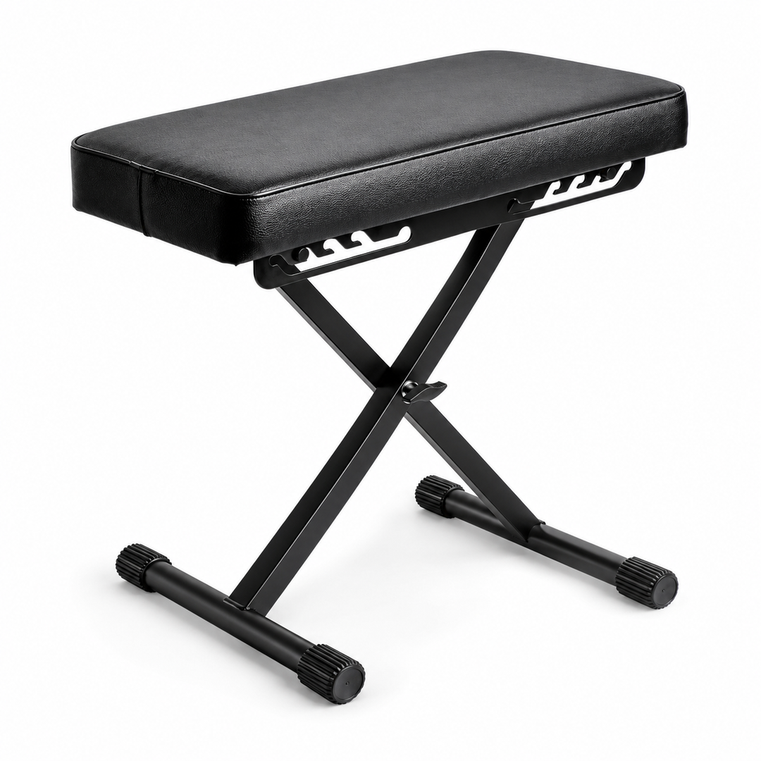 Hardman SB006 hopfällbar pianopall, svart, upp till 150 kg