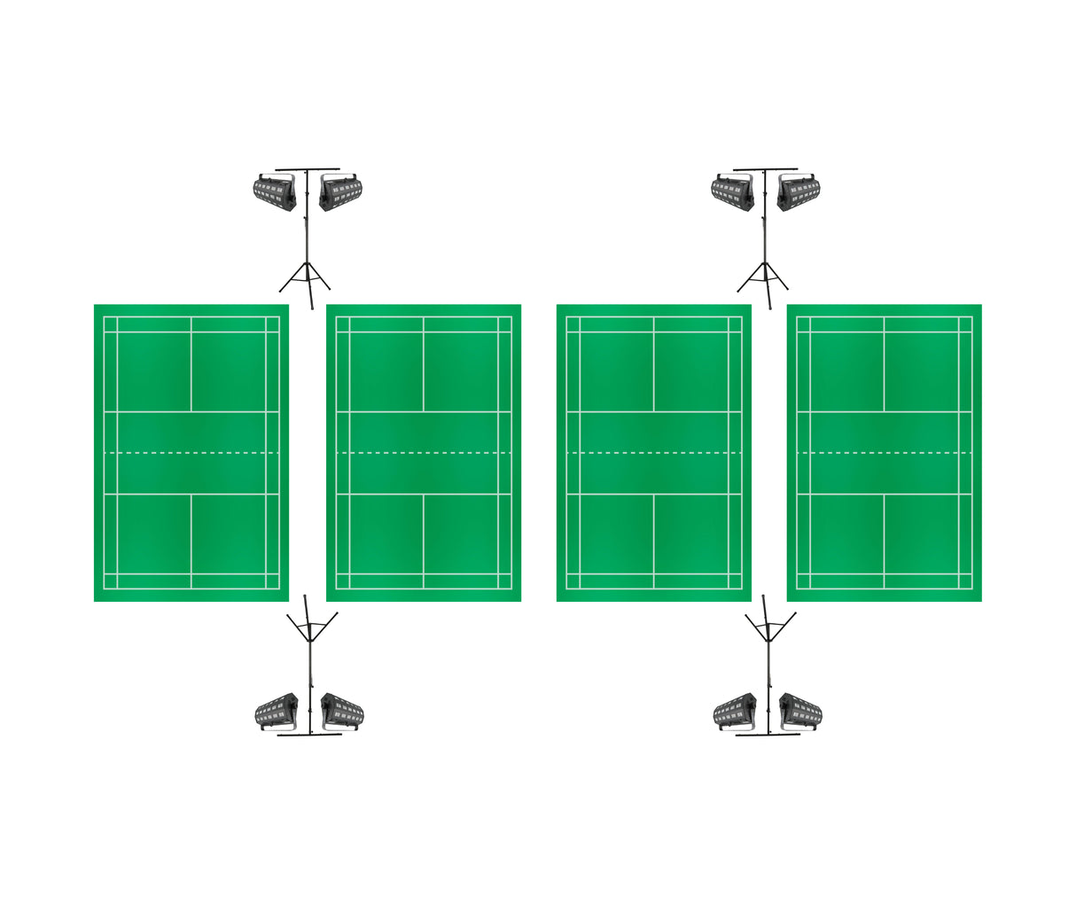 Natminton komplett paket för 4 kurser