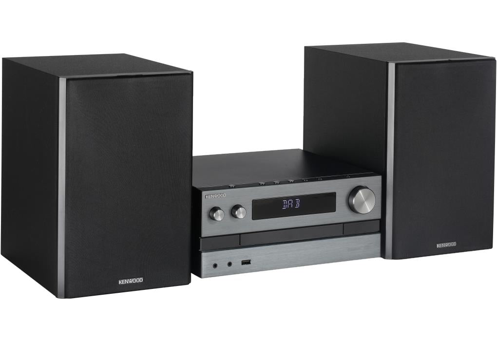 Kenwood M-918DAB-H Minisystem med Bluetooth och DAB+ (Aluminium)