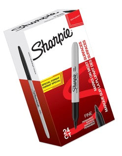 Sharpie Fine 1mm Permanent Marker (svart, 24 st.)