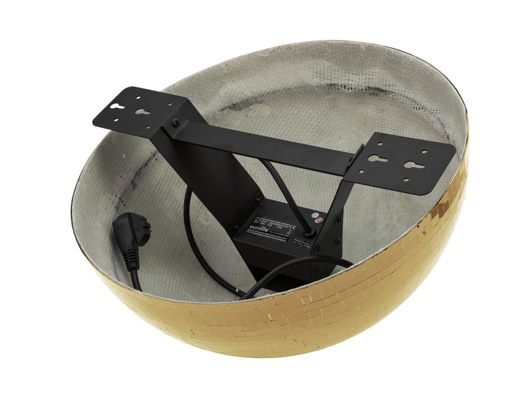 EUROLITE Halv Spegelboll 50cm guld motoriserad