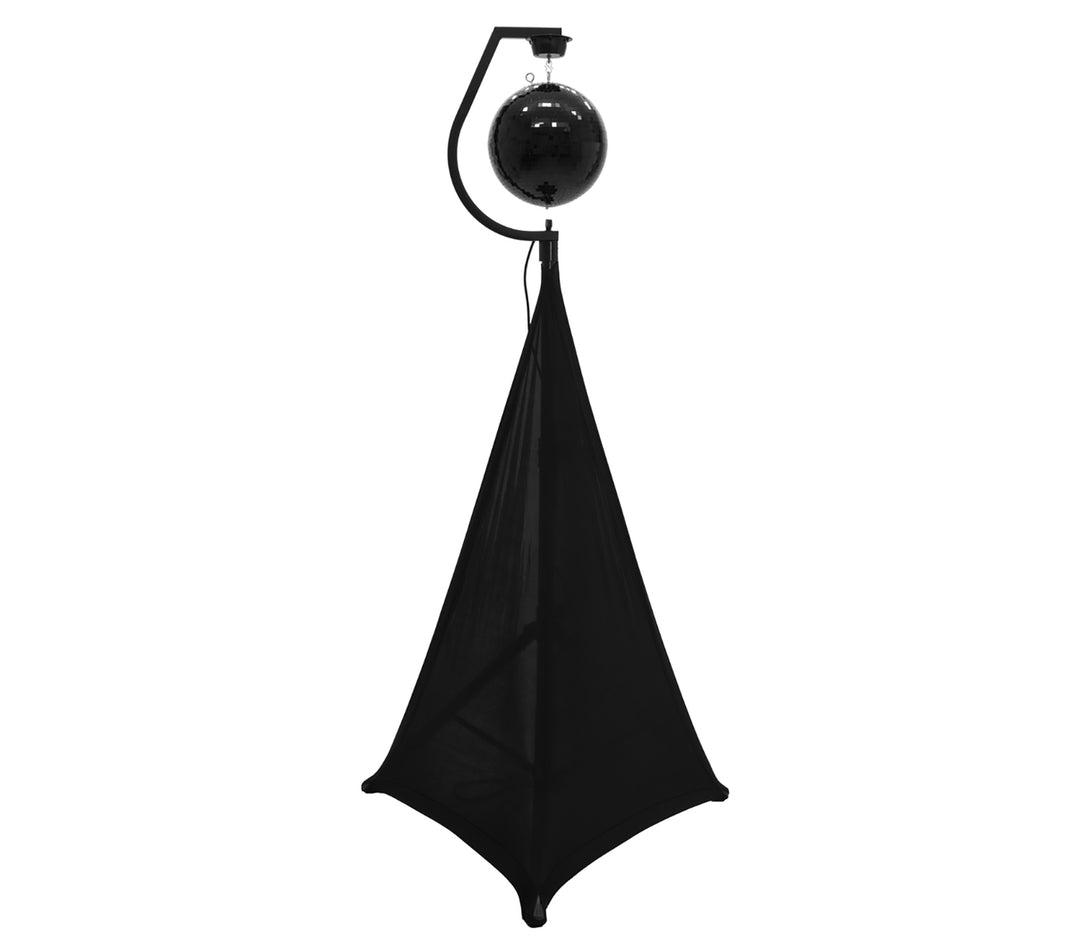 Hållare med motor för discobollar upp till 30cm (svart)