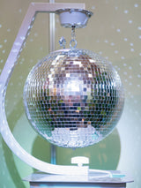 Hållare med motor för discobollar upp till 50cm (Vit)