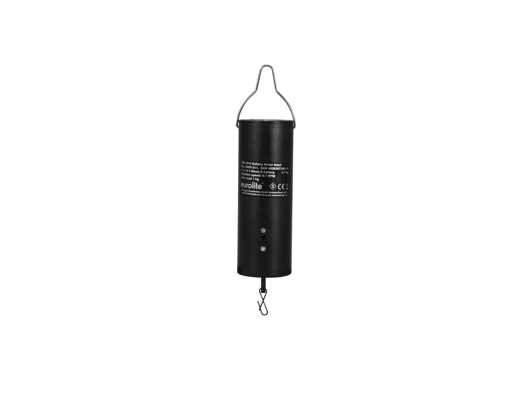 Batteridriven Discoboll motor till 1 kg. 20 cm. 7 RPM