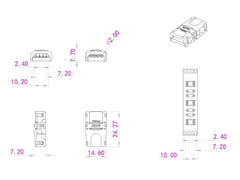 EUROLITE LED Strip flexibel kontakt 4-polig 10mm