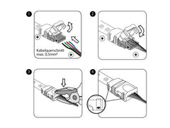 EUROLITE LED Strip Flexibel kontakt 5-polig 12 mm