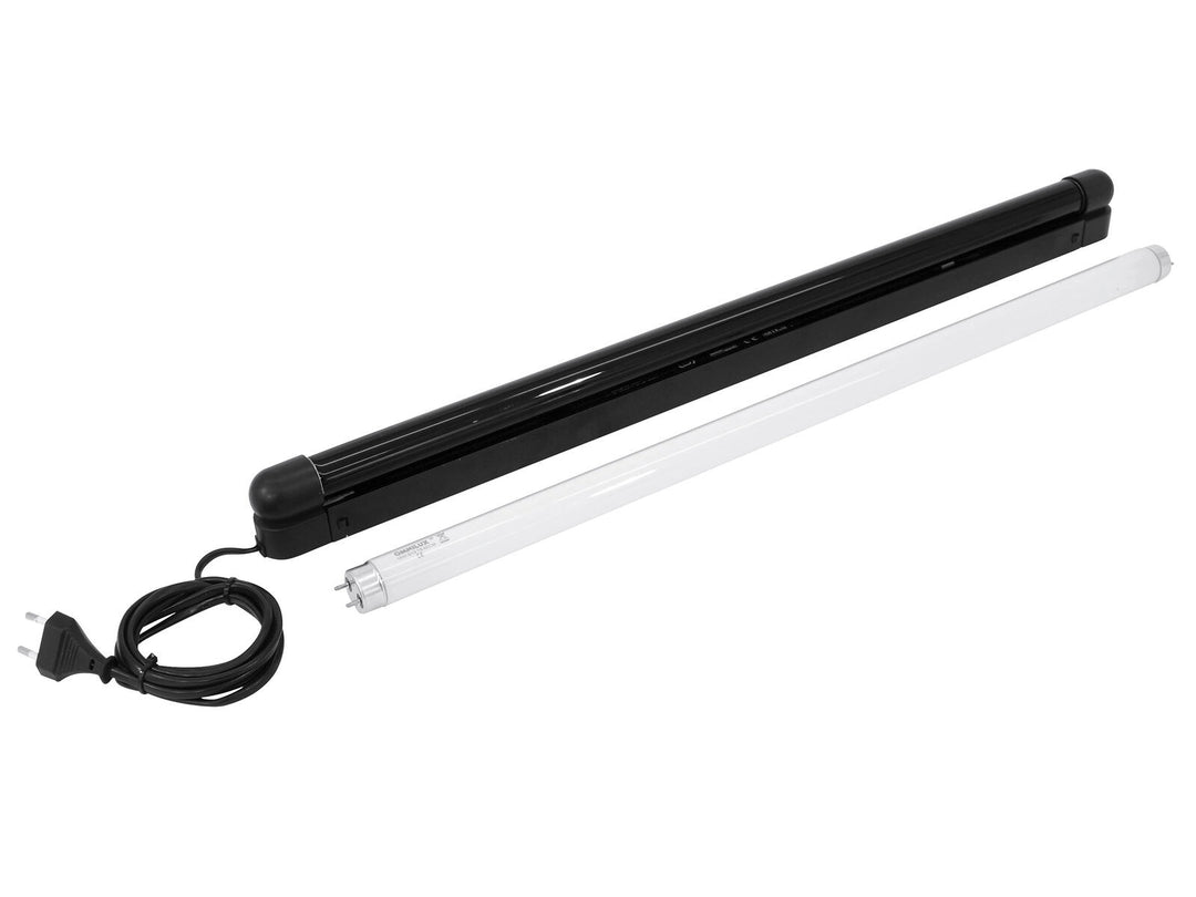 EUROLITE komplett armatur 60 cm 18 W smal UV och vit