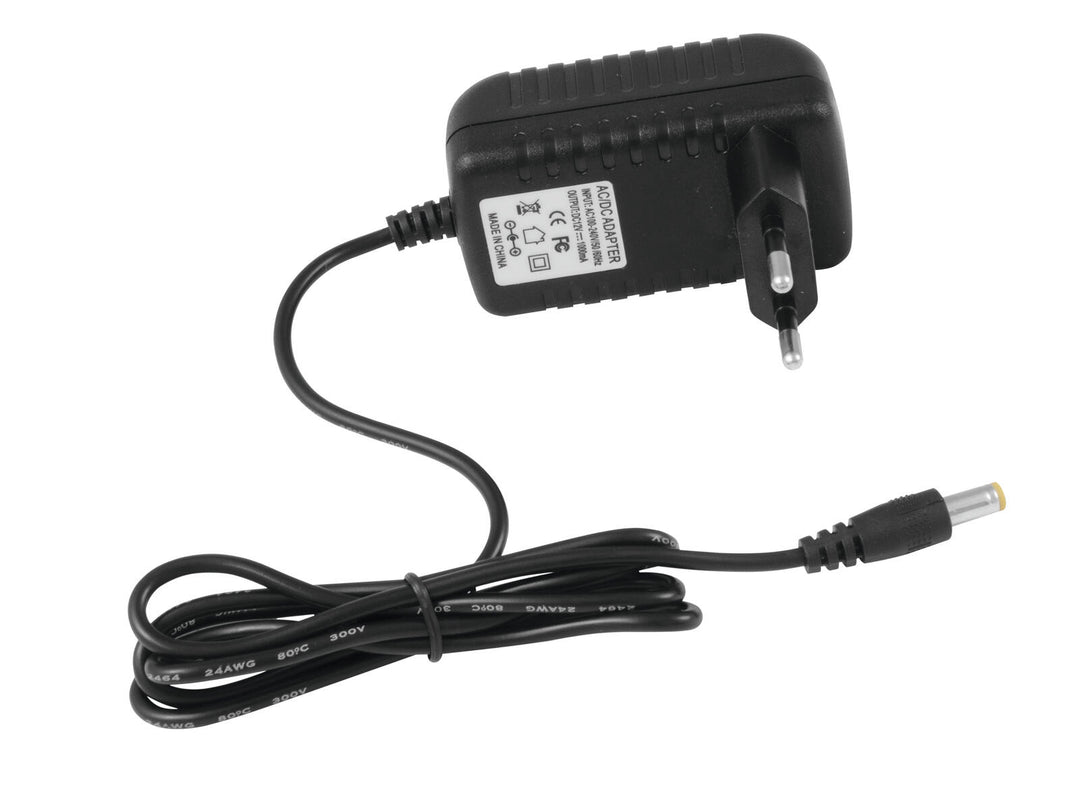 EUROLITE Elektronisk strömförsörjningsenhet DC 12V, 1A