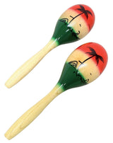 GEWA Club Salsa maracas i trä, handmålade, 19 cm (par)