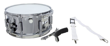 Basix marschvirveltrumma 14" x 6,5" med metallskal och knäbygel