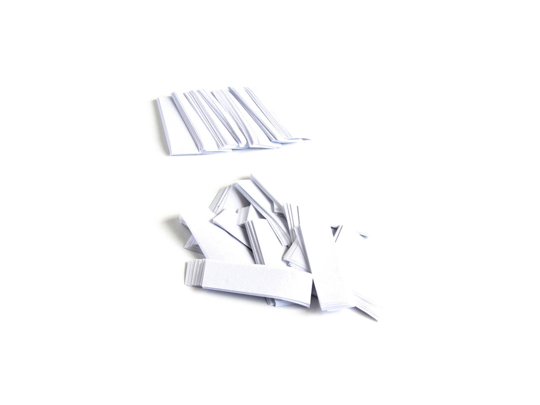 TCM FX Slowfall konfetti rektangulär 55x18mm, vit, 1kg