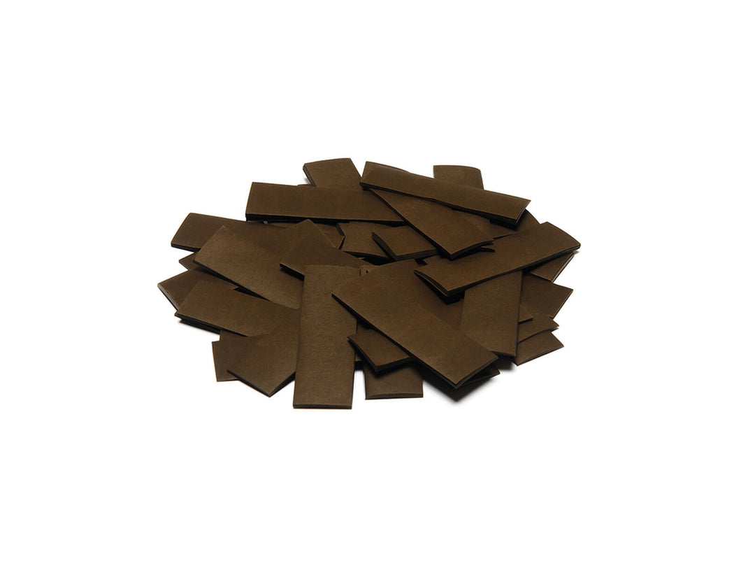 TCM FX Slowfall-konfetti rektangulär 55x18 mm, brun, 1 kg