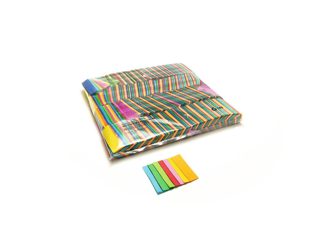 TCM FX Slowfall Confetti rektangulär 55x18mm, flerfärgad, 1kg
