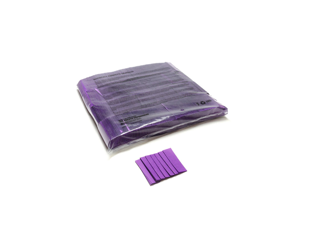 TCM FX Slowfall Confetti rektangulär 55x18mm, lila, 1kg