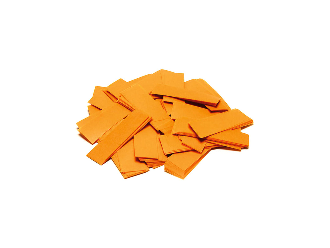 TCM FX Slowfall-konfetti rektangulär 55x18 mm, orange, 1 kg