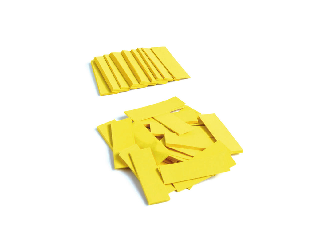 TCM FX Slowfall-konfetti rektangulär 55x18 mm, gul, 1 kg