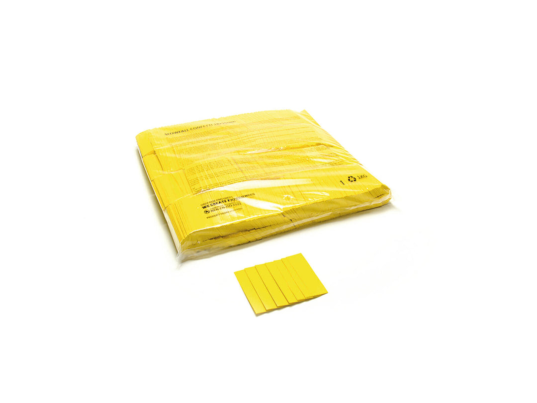 TCM FX Slowfall-konfetti rektangulär 55x18 mm, gul, 1 kg