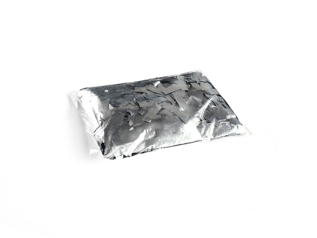 TCM FX Metallic-konfetti rektangulär 55x18 mm, silver, 1 kg