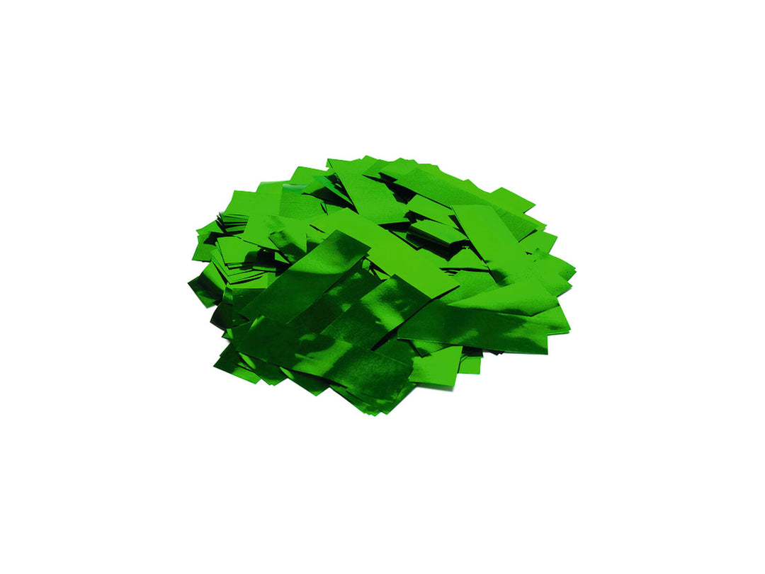 TCM FX Metallic-konfetti rektangulär 55x18 mm, grön, 1 kg