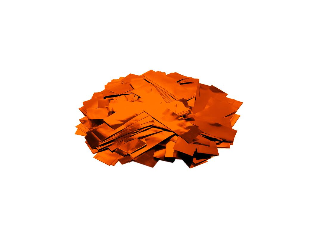 TCM FX Metallic-konfetti rektangulär 55x18 mm, orange, 1 kg