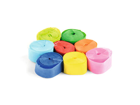 TCM FX Långsamt fallande streamers 10mx1.5cm, flerfärgade, 32x