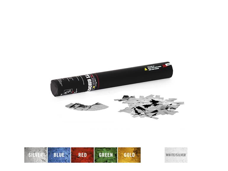 TCM FX Handhållen konfettikanon 50 cm, silver