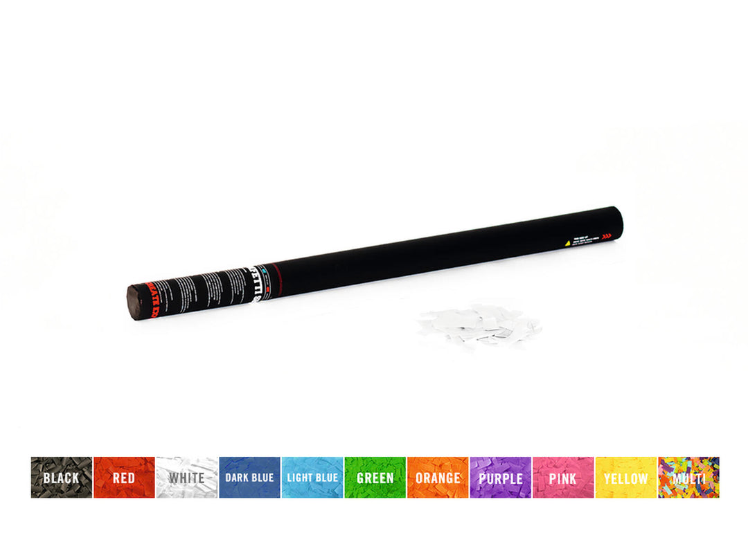 TCM FX Handhållen konfettikanon 80 cm, vit