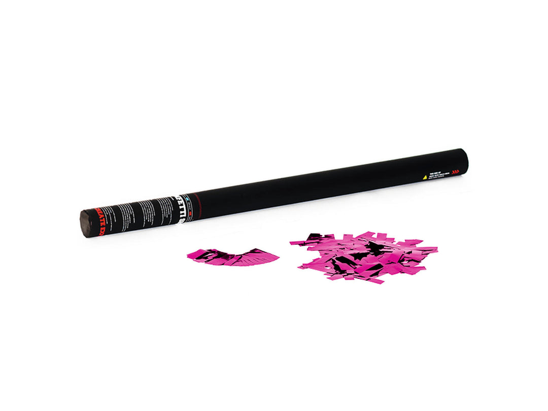 TCM FX handhållen konfettikanon 80 cm, rosa metallic