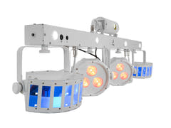 EUROLITE Set LED KLS Laser Bar FX Light Set vit + BPS-3 högtalarstativ vit