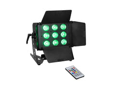 EUROLITE Set 2x LED CLS-9 QCL RGB/WW 9x7W + väska