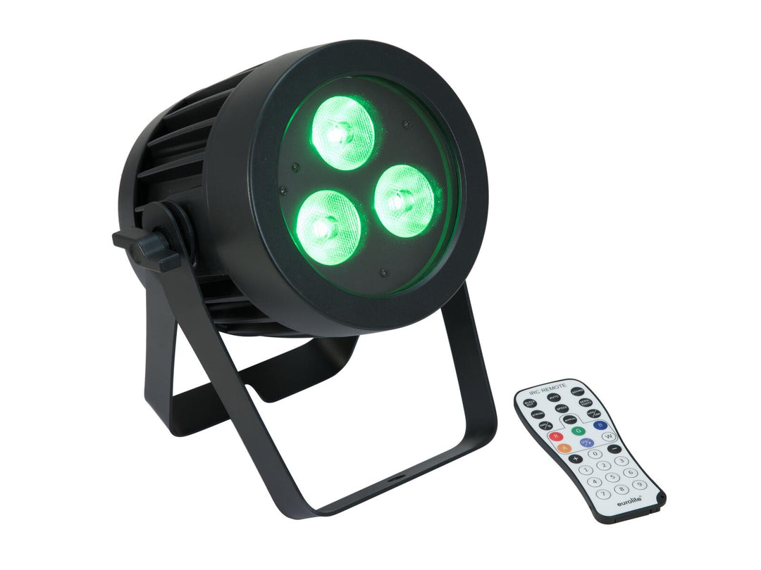 EUROLITE Set 4x LED IP PAR 3x9W SCL Spot + fodral