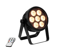 EUROLITE Set 4x LED 7C-7 Silent Slim Spot + USB QuickDMX + Case