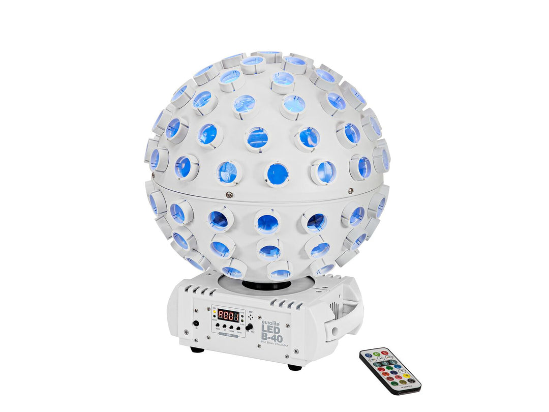 EUROLITE Set LED B-40 HCL Beam Effect MK2 vit + väska