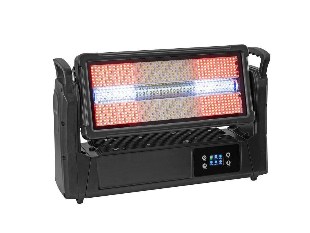 EUROLITE Set 2x LED IP Mega PIX Strobe 714 SWING + Flightcase med hjul
