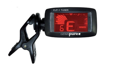 GEWA CLP-1 clip-on-stämapparat till Gitarrer, Bas och ukulele