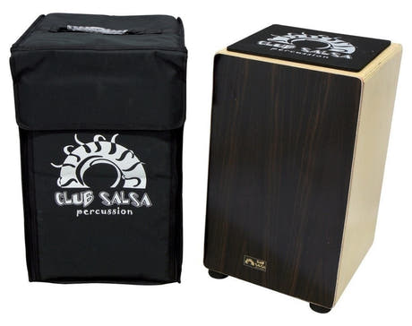 GEWA Club Salsa cajon i björk med framsida i ebenholts