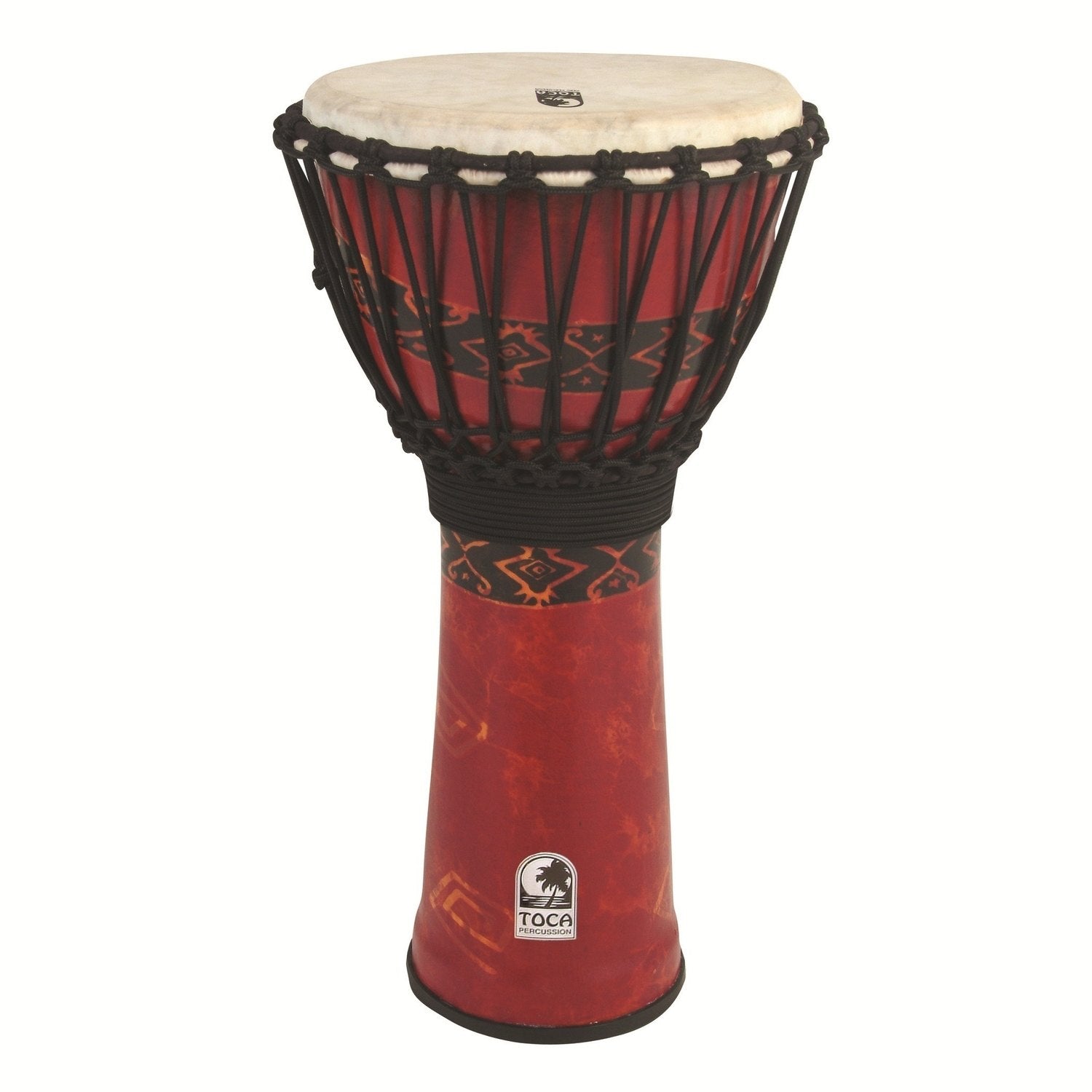 Toca Djembe Freestyle Rope Tuned - Bali Red (SFDJ-10RP)