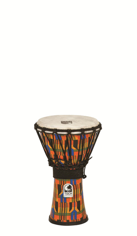 Toca Djembe Freestyle med repstämning - Kente Cloth (SFDJ-7K)
