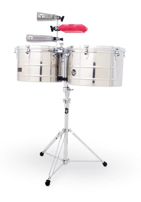 Latin Percussion Timbales Prestige Thunder Timbs - Rostfritt stål (LP1516-S)