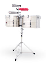 Latin Percussion Timbales Prestige Thunder Timbs - Rostfritt stål (LP1516-S)