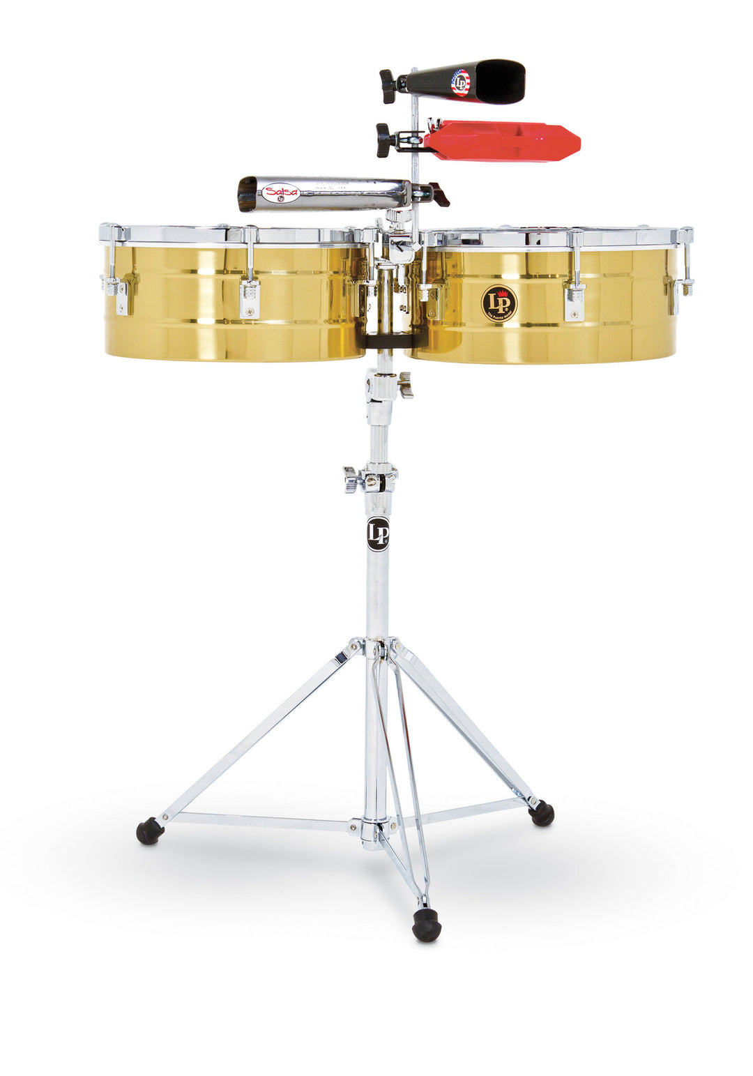Latin Percussion Timbales Tito Puente Solid Brass - 13"/14" (LP256-B)