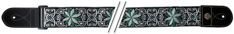 GEWA gitarrremmar F&S Folk Jacquard - grön-vit