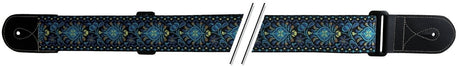 GEWA gitarrremmar F&S Folk Jacquard - blå-gul