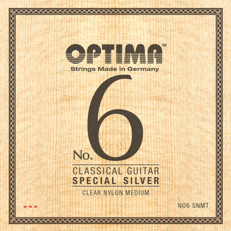Optima Strängar för klassisk gitarr No. 6 Special Silver - Set Nylon medium (NO6.SNMT)