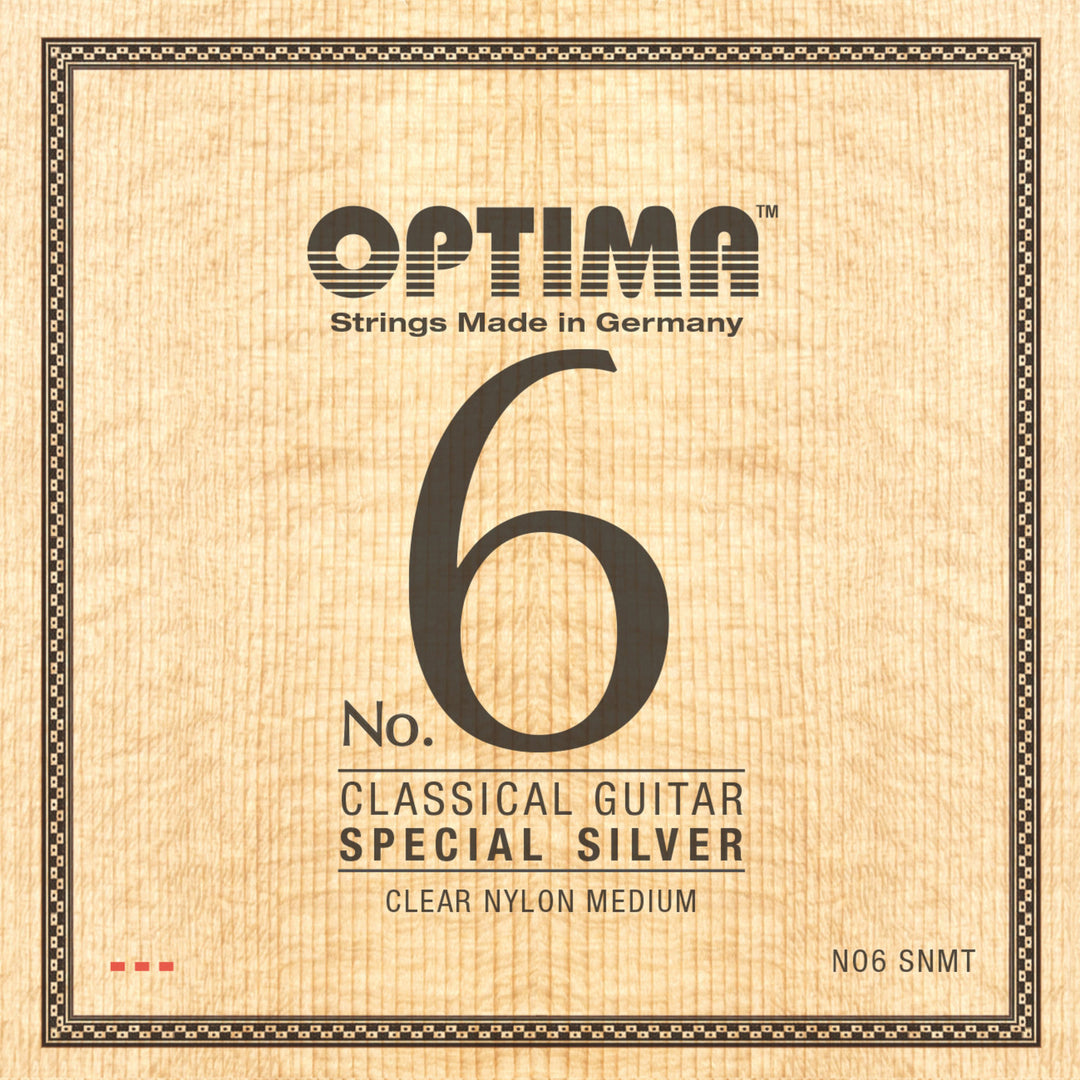 Optima Strängar för klassisk gitarr No. 6 Special Silver - Set Nylon medium (NO6.SNMT)